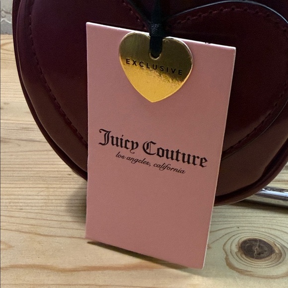 Juicy Couture Burgundy Shoulder Bag with Gold Chain - Picture 5 of 10